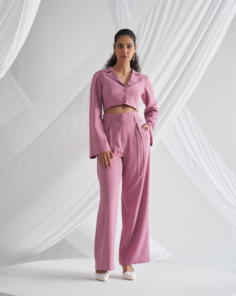 Nirvana Pink Co-ord Sets Frontview